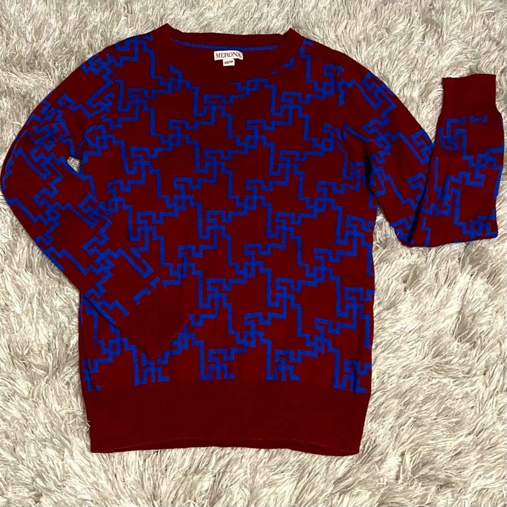 Merona Cool Graphic Sweater S - Picture 2 of 7